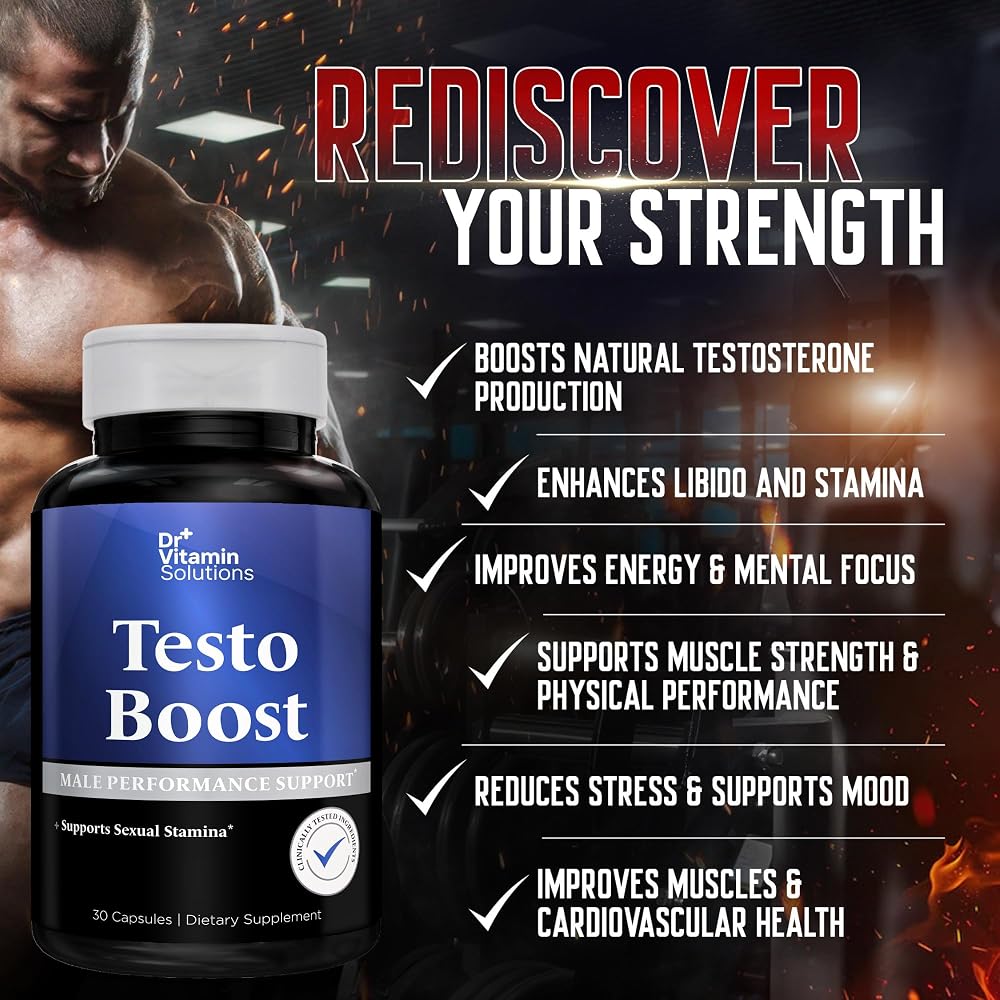 DR VITAMIN SOLUTIONS Testosterone Booster for Men - Tongkat Ali
