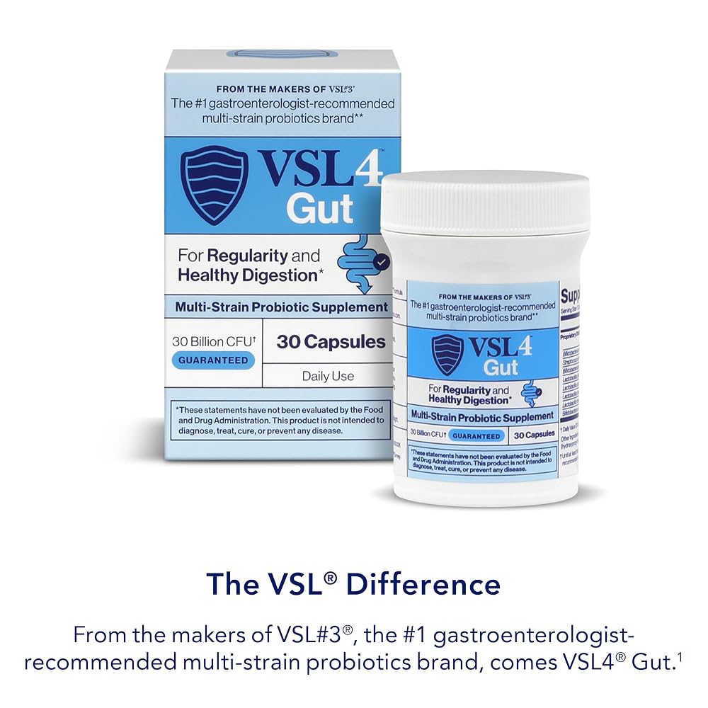 VSL4® Gut Daily Probiotics for Gut Health - 30B CFUs