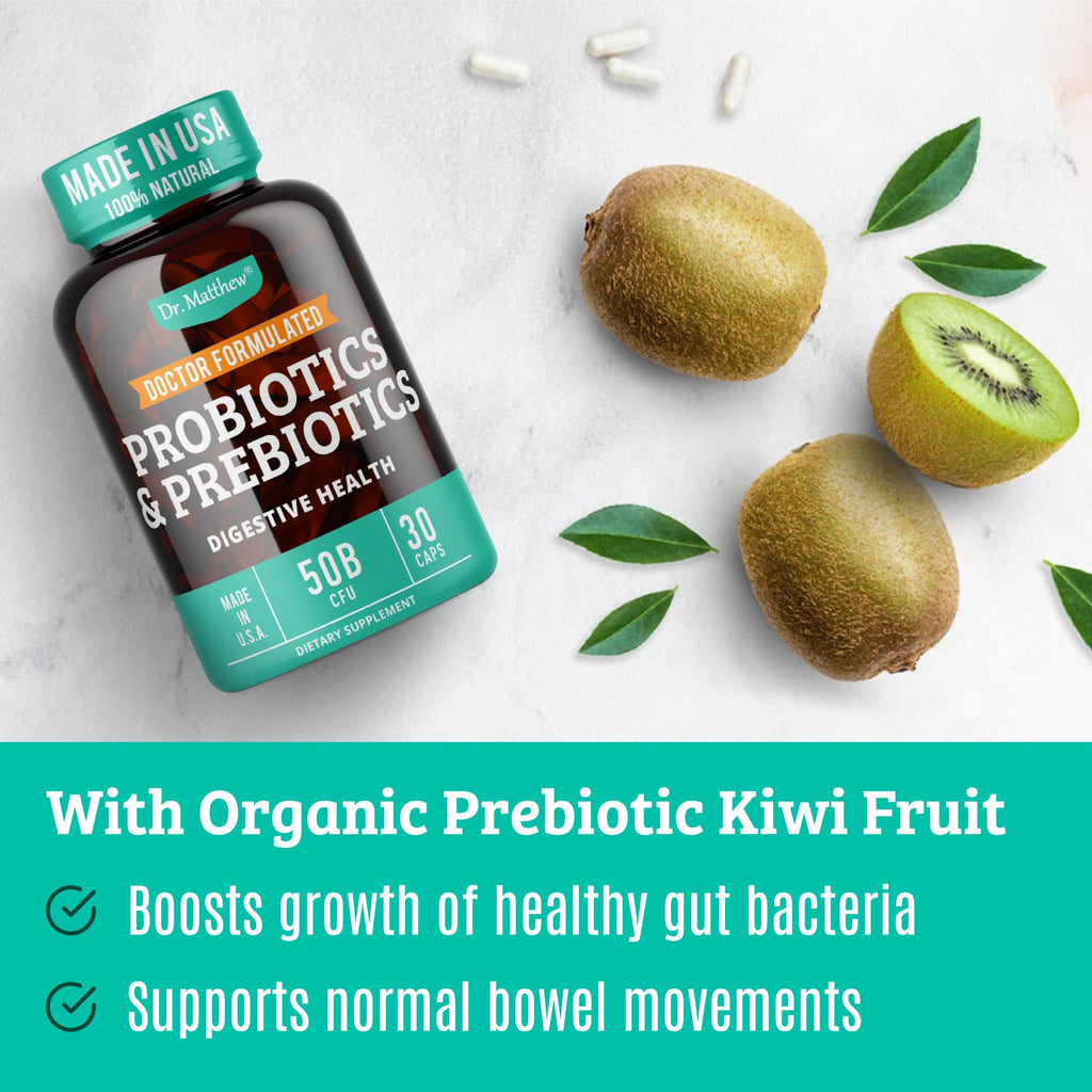 Dr. Matthew Prebiotics and Probiotics 50 Billion - 30 Capsules - image 4