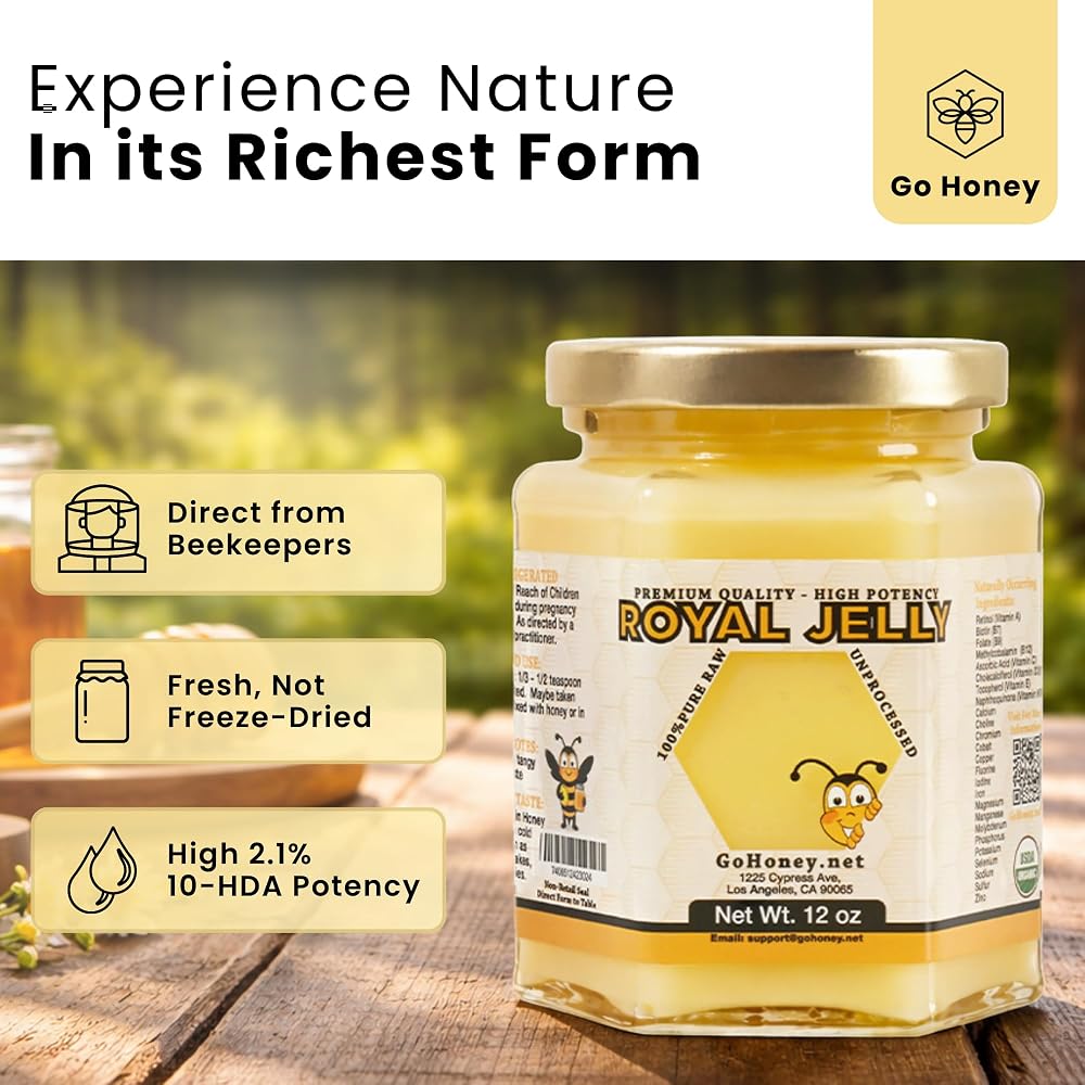 Go Honey Royal Jelly Organic - image 4