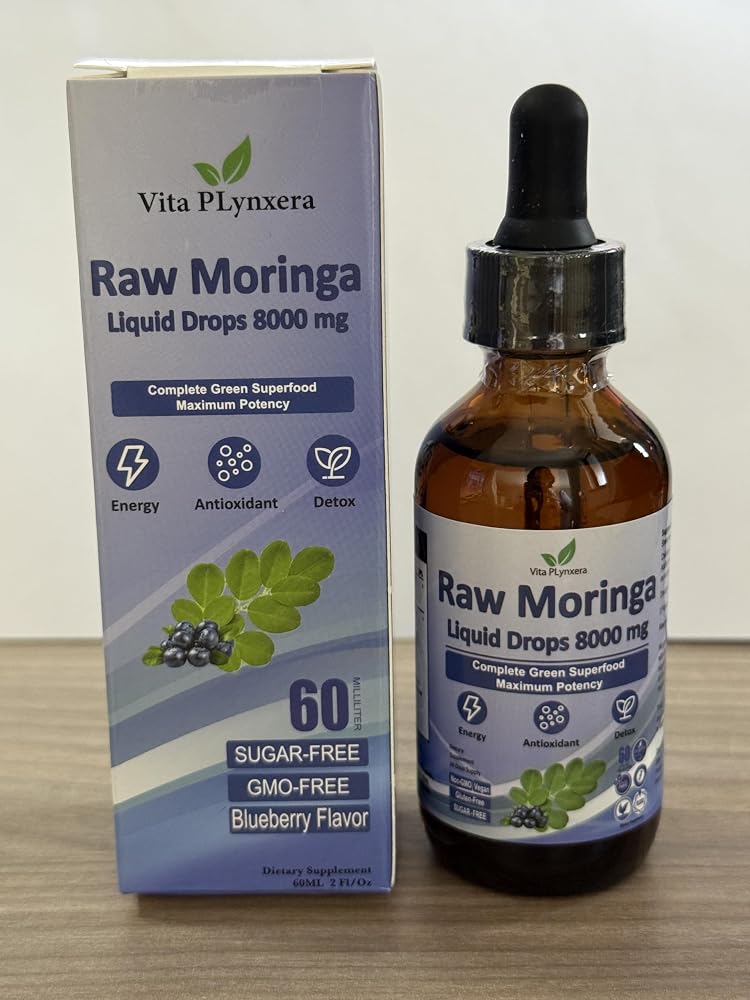 Vita PLynxera Raw Moringa Liquid Drops 8000 mg