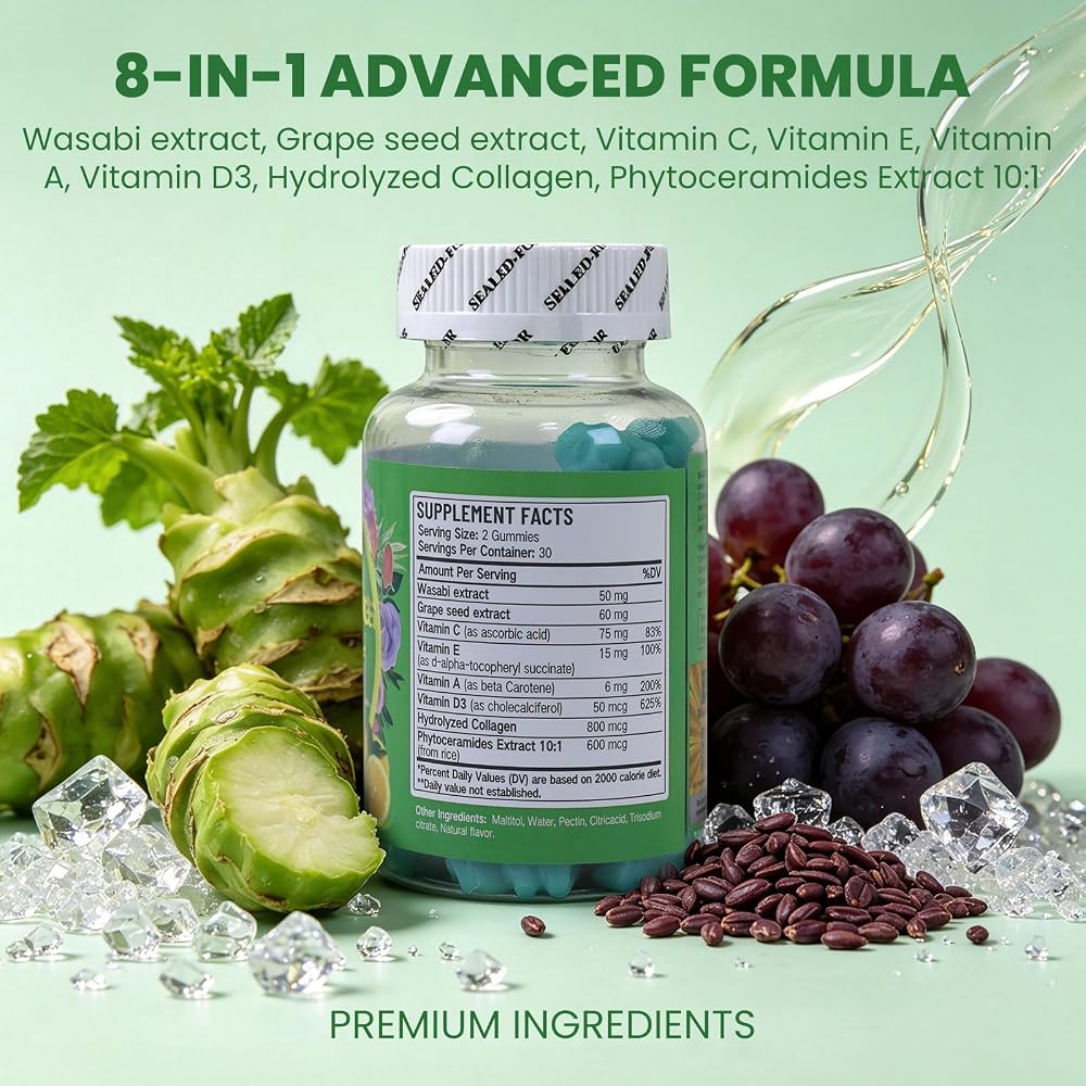 Wins Town Anti-Aging Gummies with Collagen & Grape Seed Extract - 60 Gummies - image 4