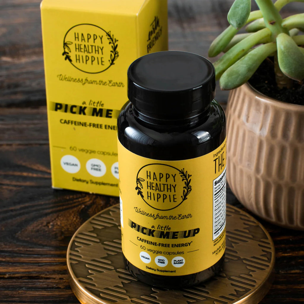 Happy Healthy Hippie Caffeine Free Energy Pills, 7 Herb Complex - 60 Capsules - image 4