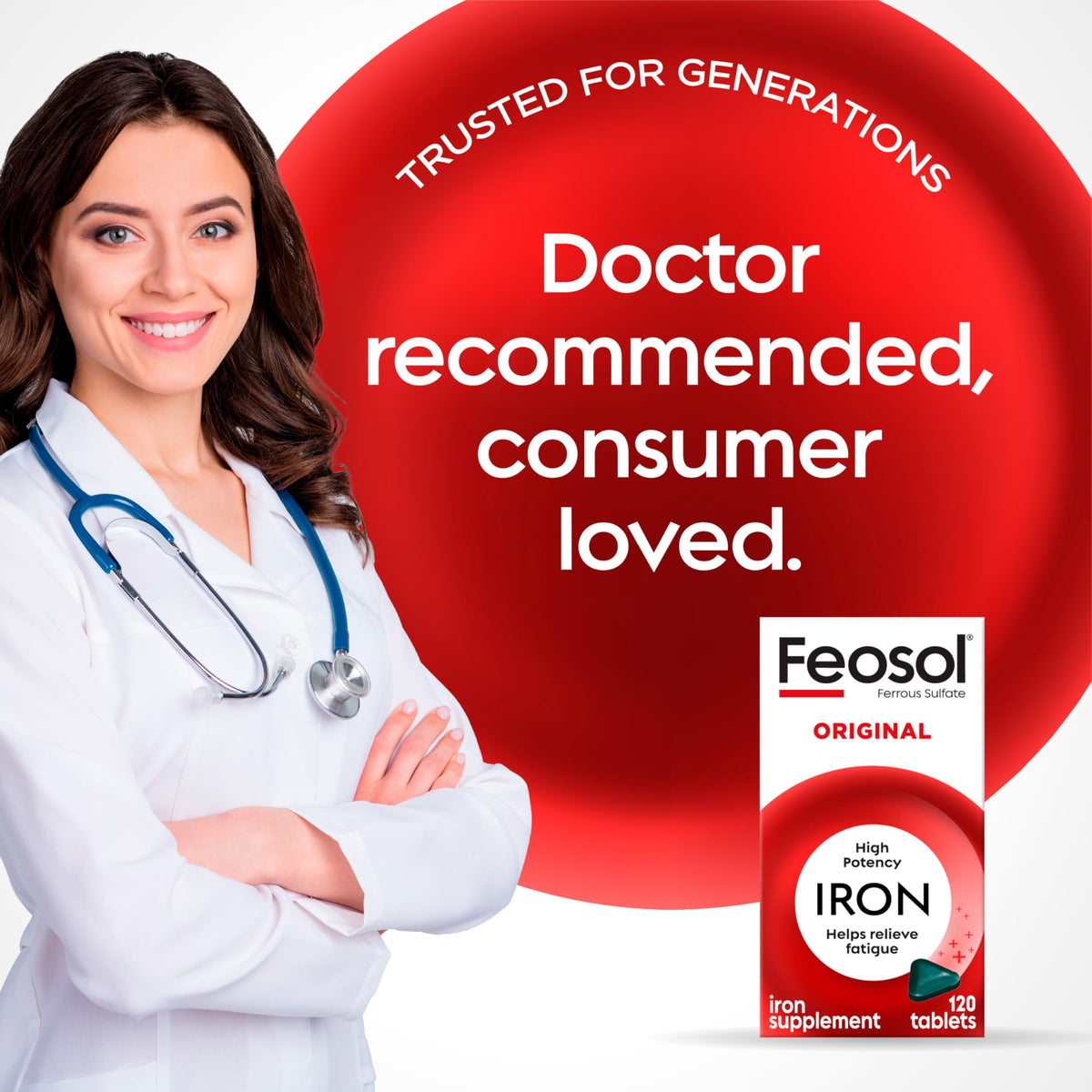Feosol Original Iron Supplement Tablets 65mg - 240 Tablets - image 5