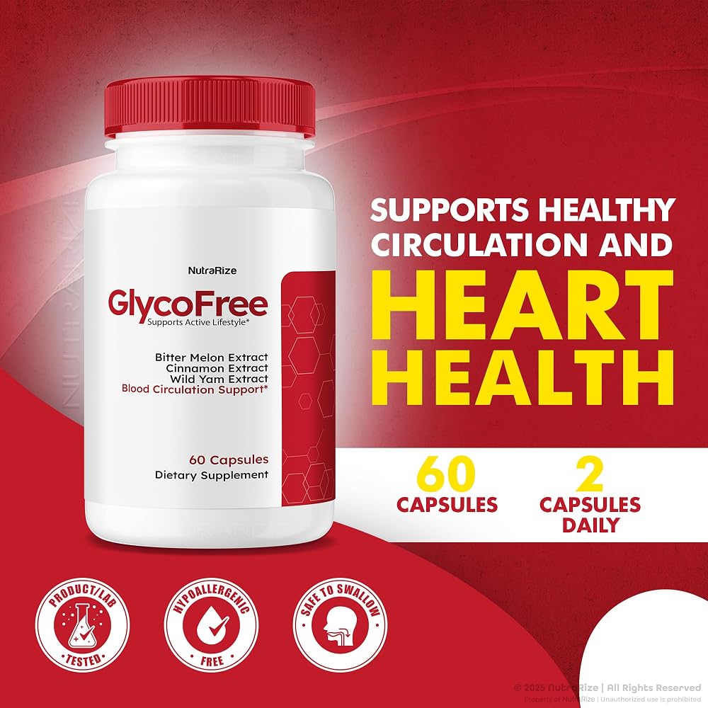 NutraRize GlycoFree Advanced Blood Support Supplement - 120 Capsules - image 3