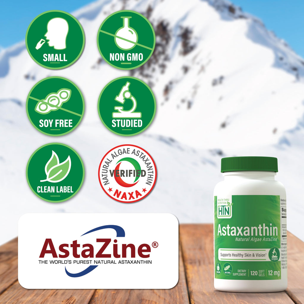 Health Thru Nutrition Astaxanthin Triple Strength 12mg Supplement