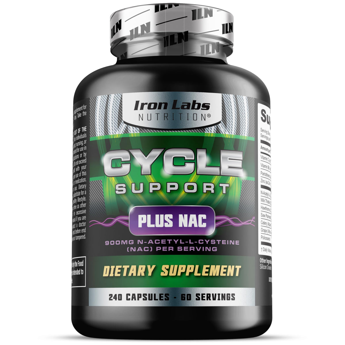 Iron Labs Nutrition Cycle Support Plus NAC - 240 Capsules