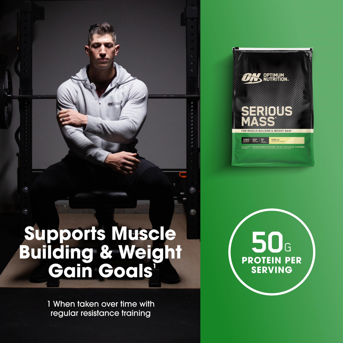 Optimum Nutrition Serious Mass Weight Gainer Protein Powder