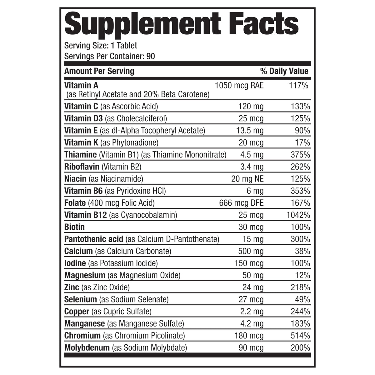Complete Multivitamin for Women 50+ by Bronson Vitamins