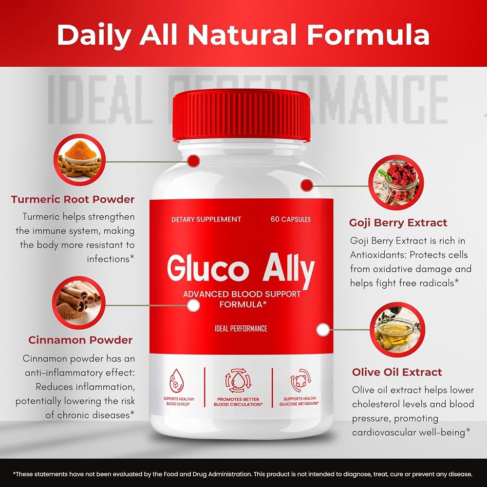 IDEAL PERFORMANCE Gluco Ally Maximum Strength - 60 Capsules - image 7
