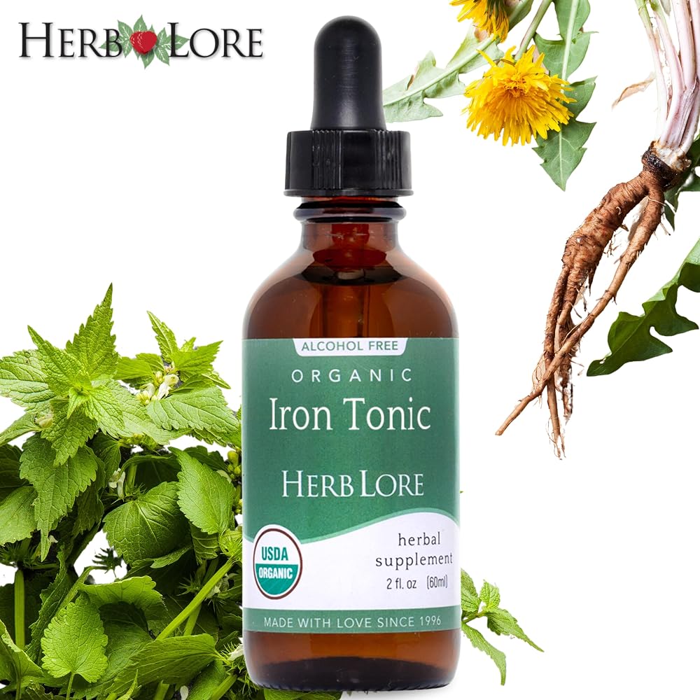 Herb Lore Organic Liquid Iron Tonic Tincture