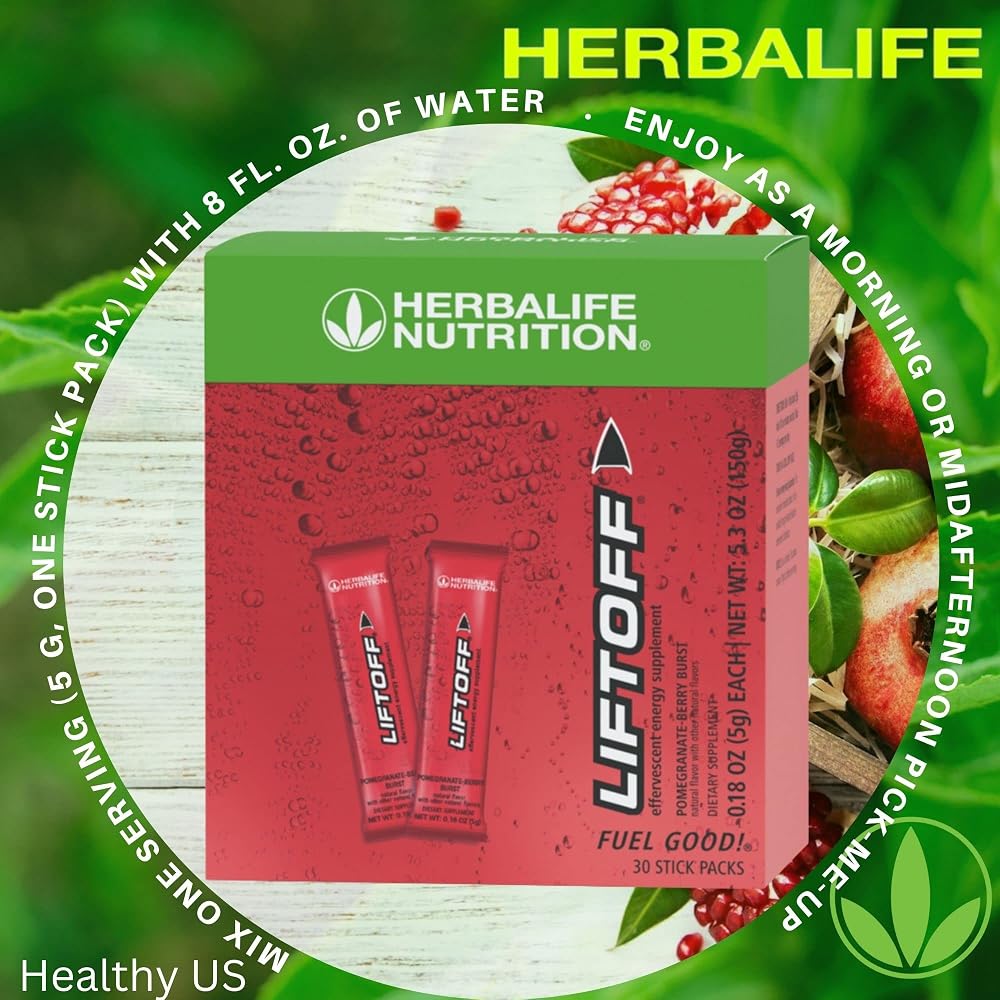 Herbalife Liftoff Pomegranate-Berry Burst Energy Tablets - 30 Tablets - image 4