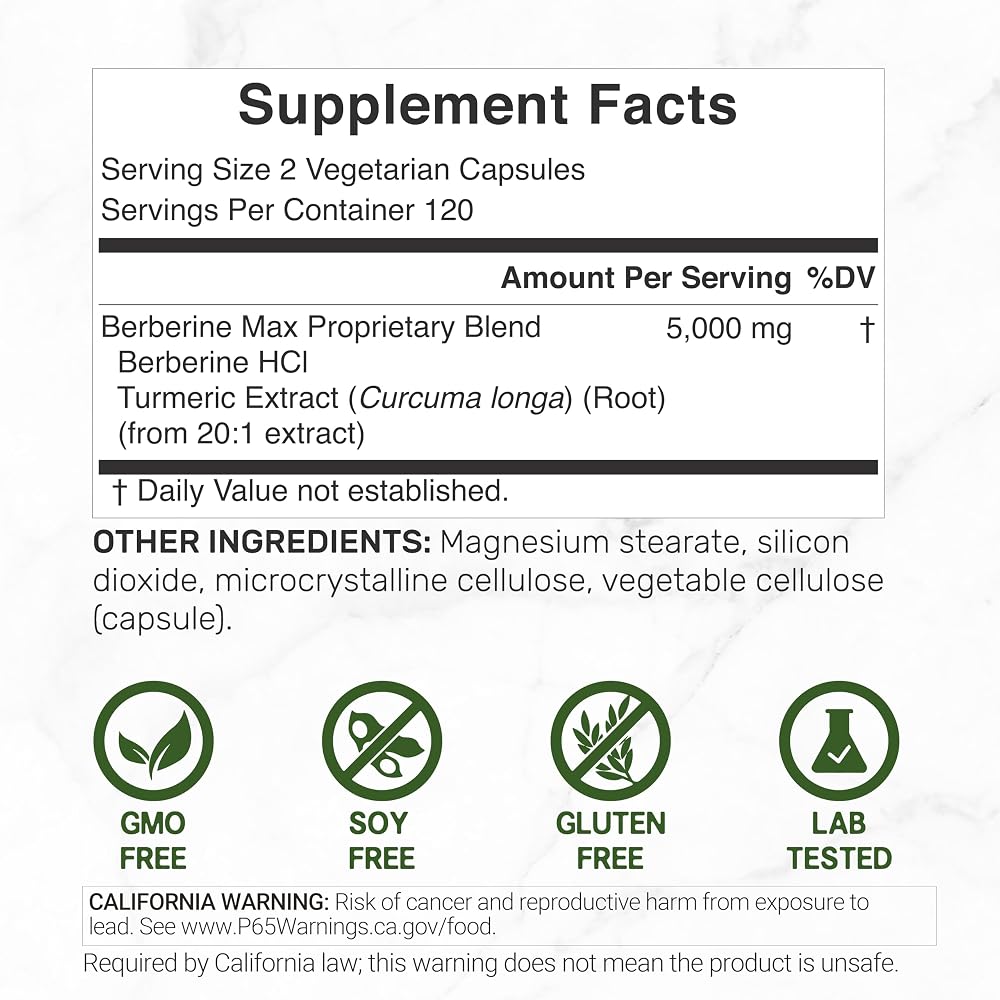 DEAL SUPPLEMENT Berberine MAX 5,000mg