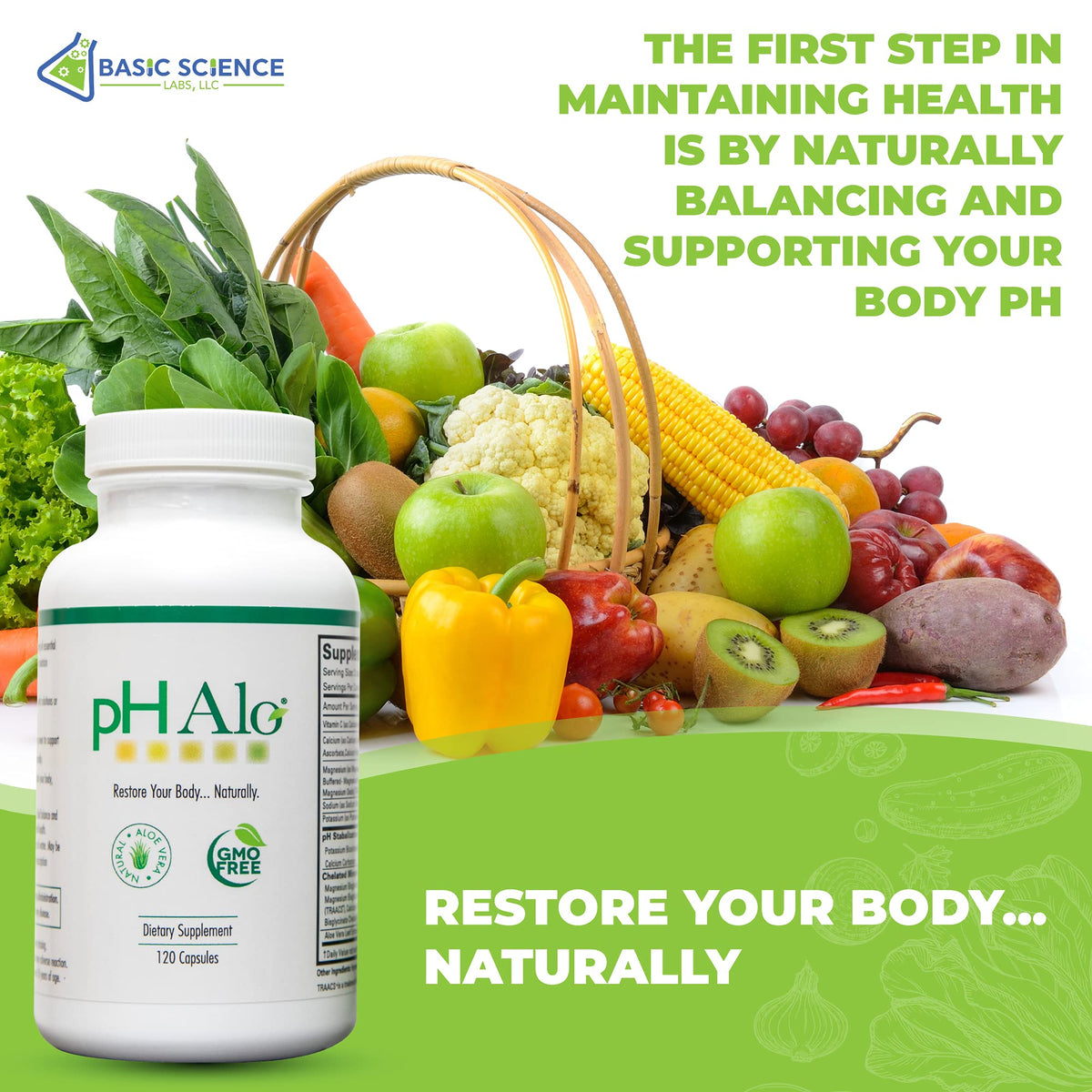 pHAlo pH Balance Supplement Capsules with Magnesium - 120 Count - image 2