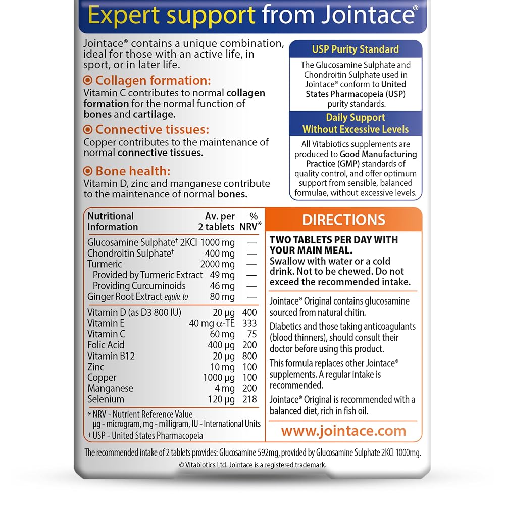 Jointace Glucosamine & Chondroitin with Turmeric - 30 Tablets - image 5