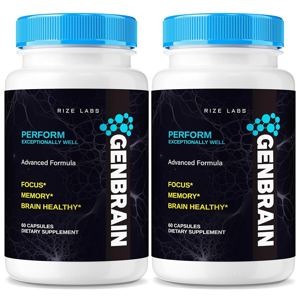 Rize Labs GenBrain Memory Supplement Brain Support - 120 Capsules