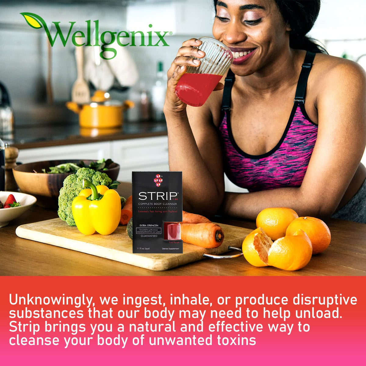Wellgenix Strip Natural Detox Cleanser Fruit Punch - 2 Pack - image 4