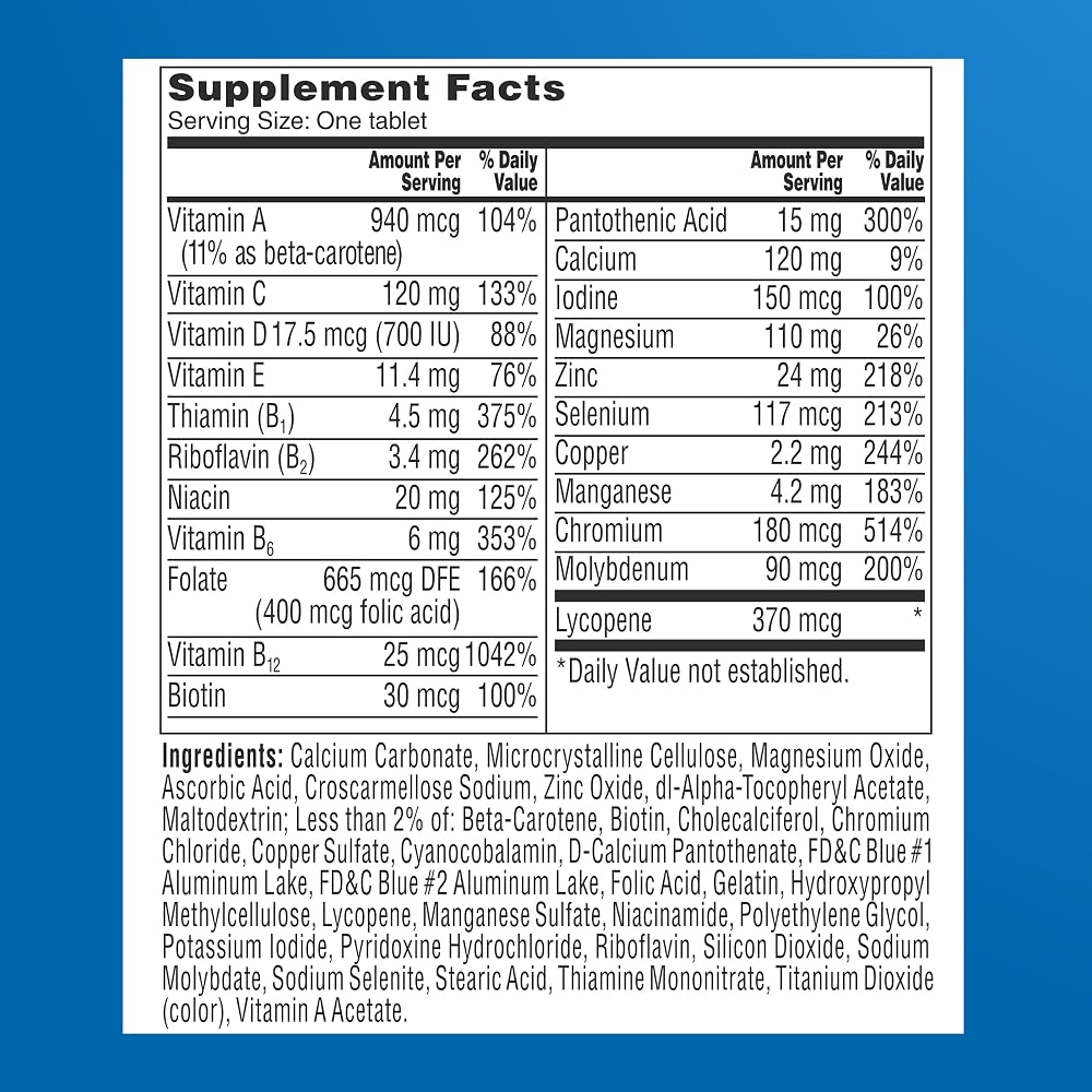 One A Day Men's 50+ Multivitamin Tablets - 100 Count - image 7