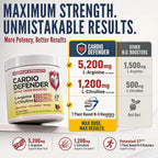 Cardio Defender L-Arginine 5200mg Nitric Oxide Booster Powder - 12.8 oz - image 2