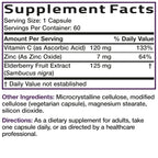 Bronson Elderberry with Zinc & Vitamin C Immune Support - 60 Capsules - image 6