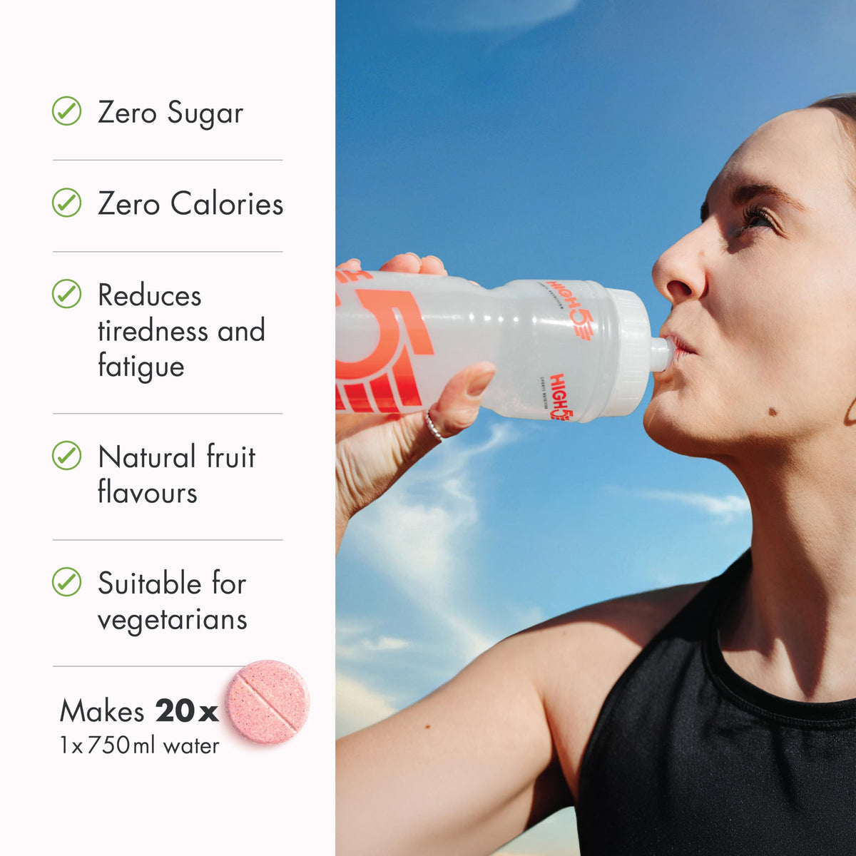 HIGH 5 Zero Electrolyte Tablets Berry Sugar Free - 160 Tablets - image 3