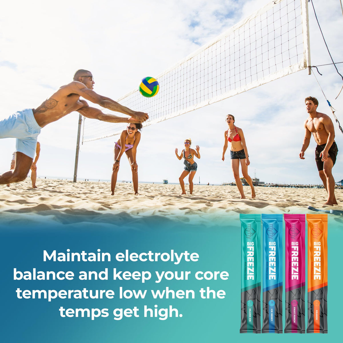 MyHy Electrolyte Freezer Pops Island Ice & Ice Berry - 16 Count - image 5