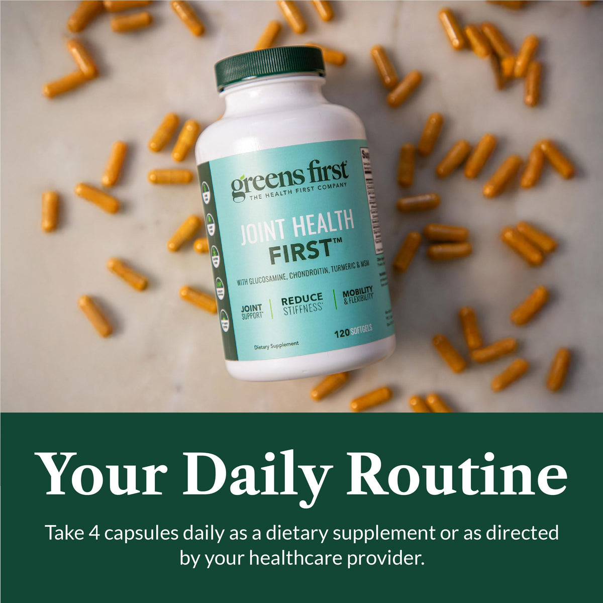Greens First Joint Health First Natural Support - 120 Softgels - image 6