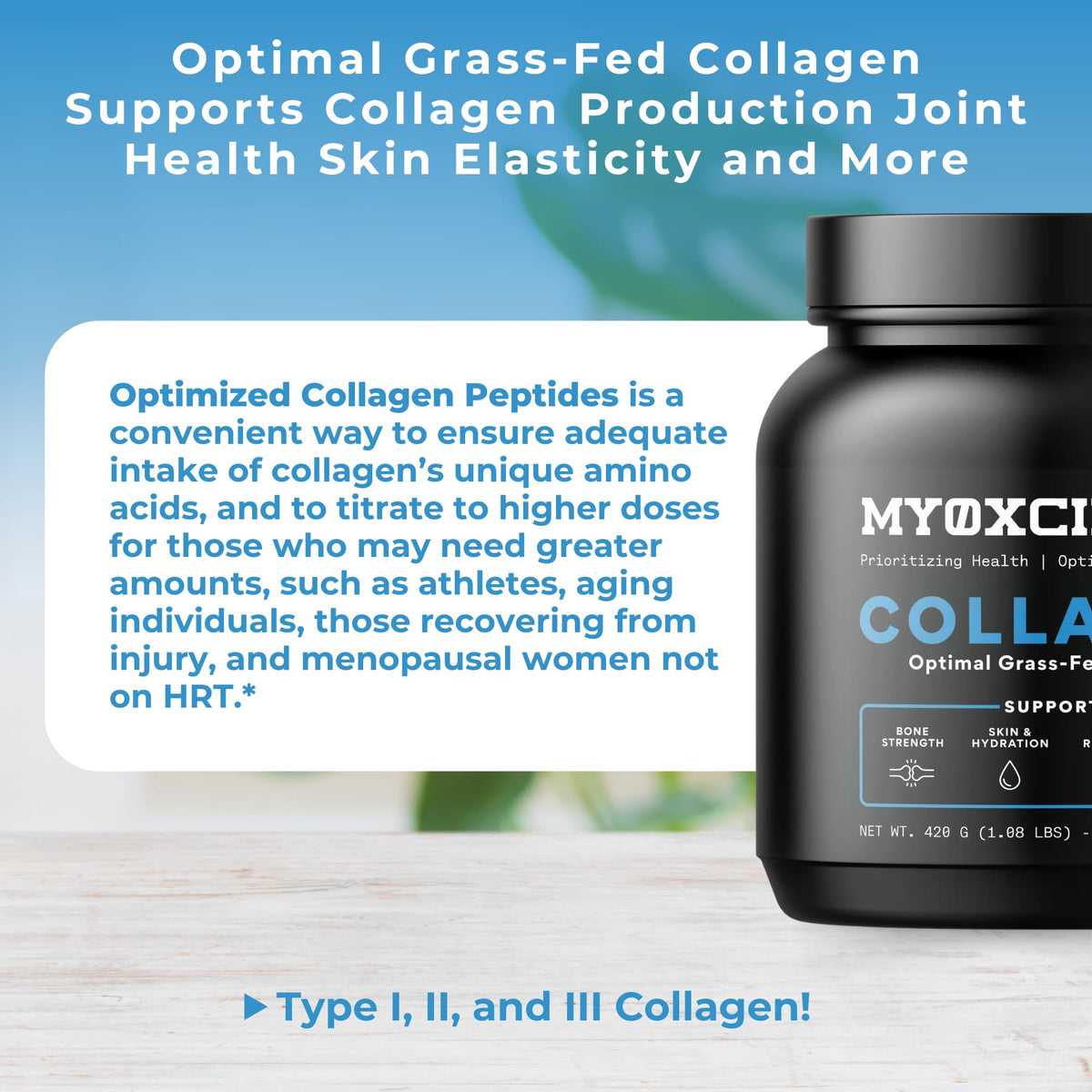 MYOXCIENCE Optimal Grass-Fed Collagen Powder - 30 Servings - image 7