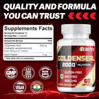 BEBEFEN Goldenseal Root 2000mg Vegetarian Capsules - 60 Count - image 2