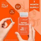 LongLifeNutri Apricot Extract 1000mg - 180 Vegetarian Capsules - image 5