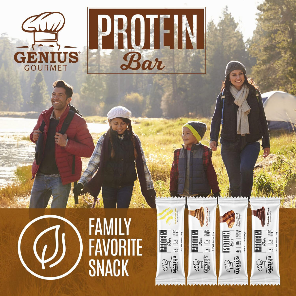 Genius Gourmet Gluten Free Keto Protein Bar