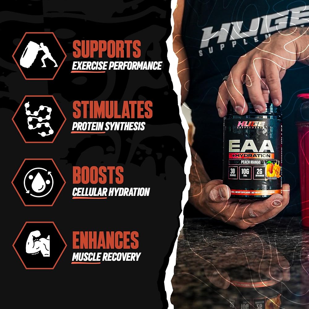 Huge Supplements, EAA Powder Supplement, Clinically Dosed