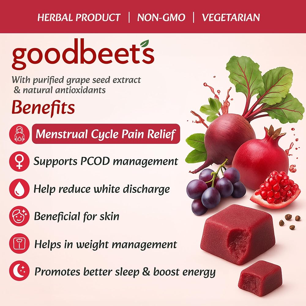 HERBAL DAILY Goodbeets Soft Chews Grape Seed Extract - 60 Count - image 2