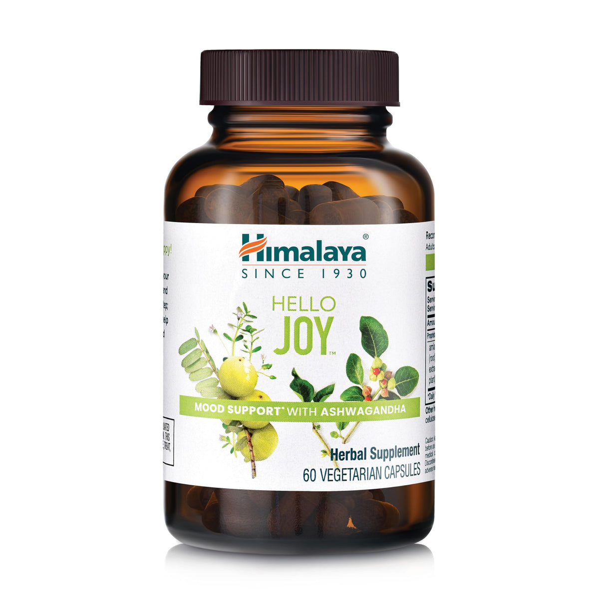Himalaya Hello Joy Herbal Supplement Stress Relief - 60 Capsules