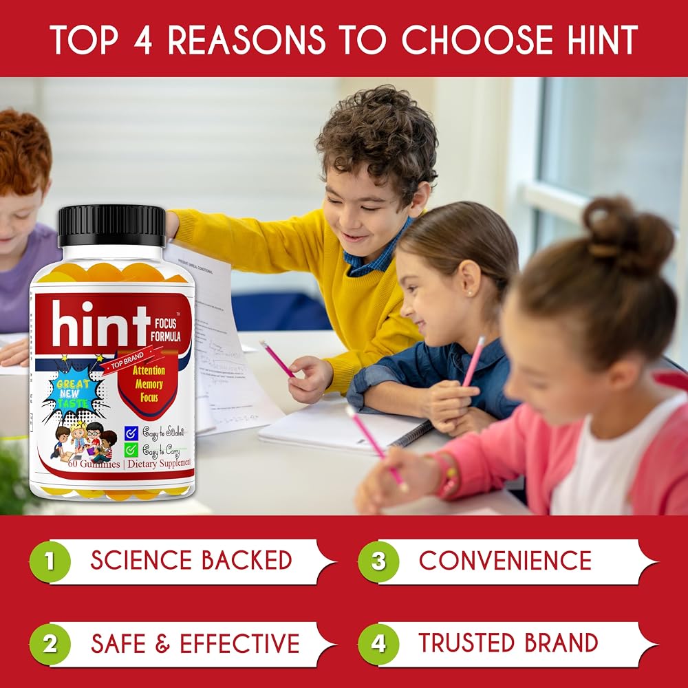 Hint Omega 3 6 9 Gummies for Kids & Teens Brain Support - 60 Gummies - image 4