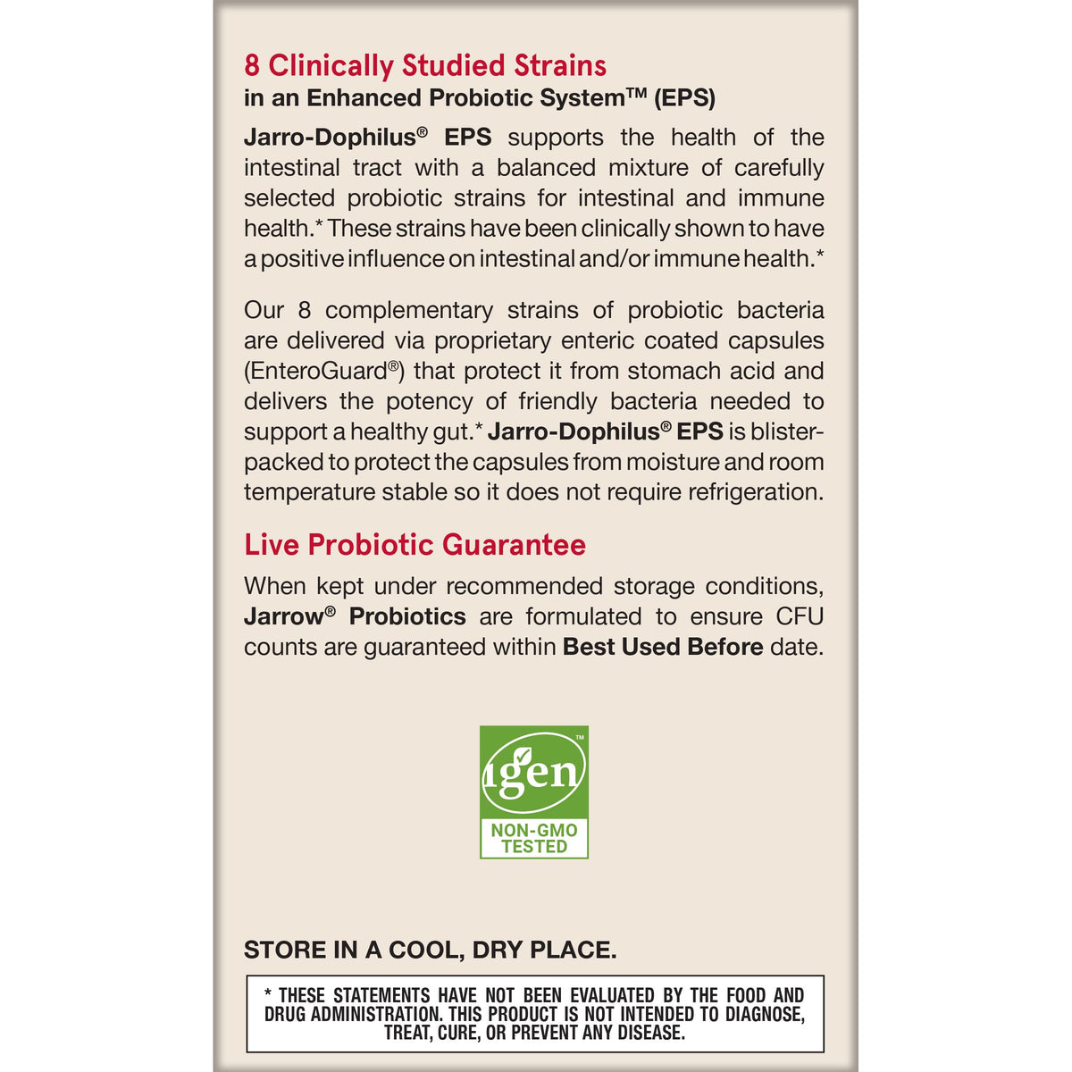 Jarrow Formulas Jarro-Dophilus EPS Probiotics 10 Billion CFU - image 10