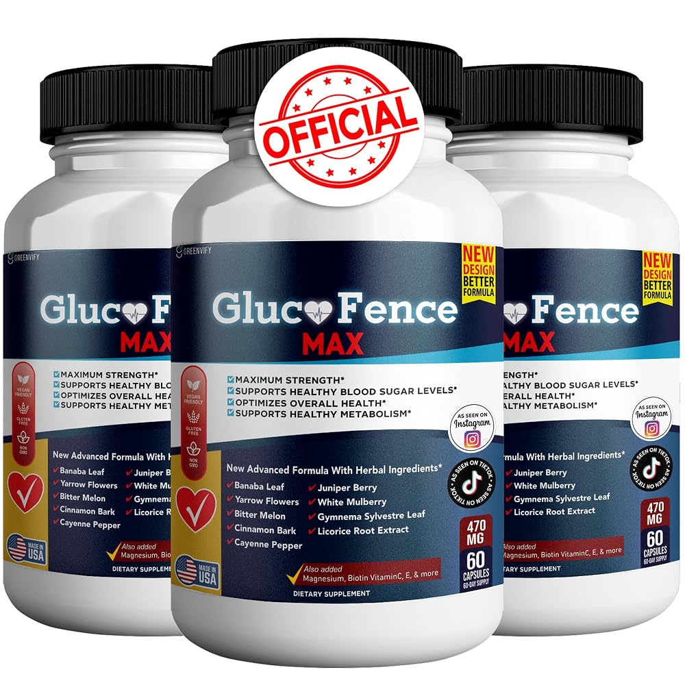 GREENVIFY Gluco Fence Max All Natural Formula to Maintain Healthy
