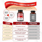 AUMETO Cayenne Pepper 1530mg with Cinnamon & Ginger - 180 Capsules - image 7