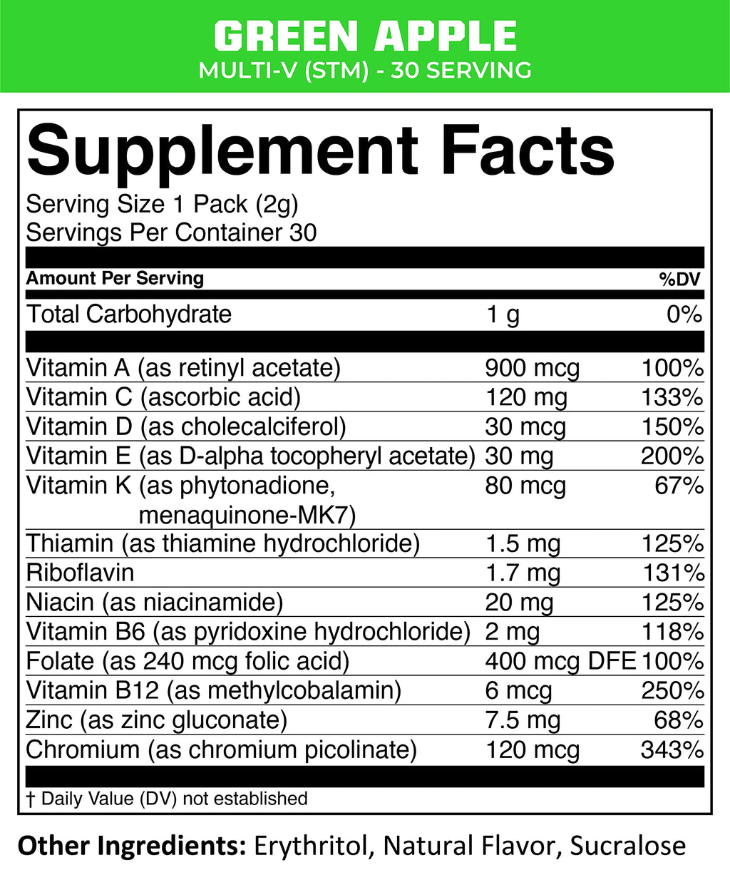 MTN OPS Multi-V STM Daily Multivitamin Powder - 30 Servings - image 4
