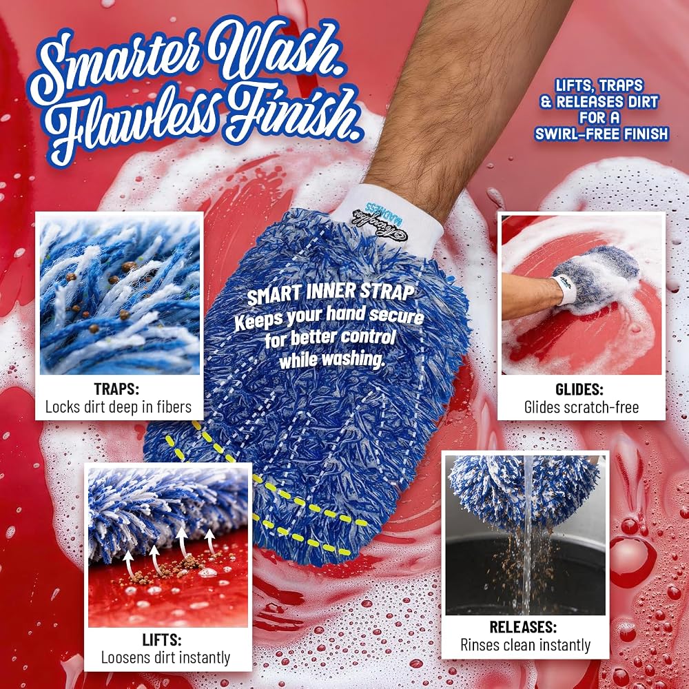 Microfiber Madness IncrediMitt Car Wash Mitt - 10" x 8" - image 3