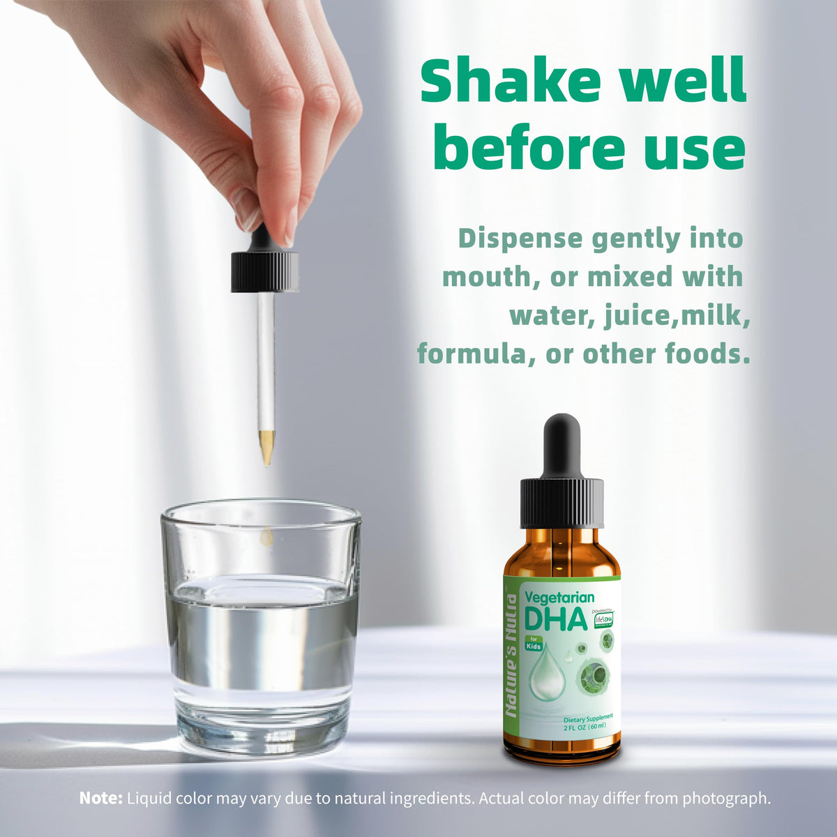Nature's Nutra Vegetarian DHA Liquid for Kids - 2 Fl Oz - image 5