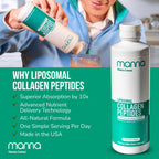 Manna Vitamins Evolved Liposomal Collagen Peptides Liquid - 16oz - image 5