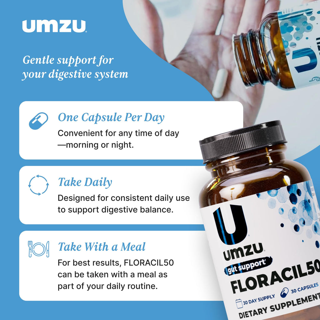 UMZU Floracil50 Probiotic Supplement 50 Billion CFU - 30 Capsules - image 5