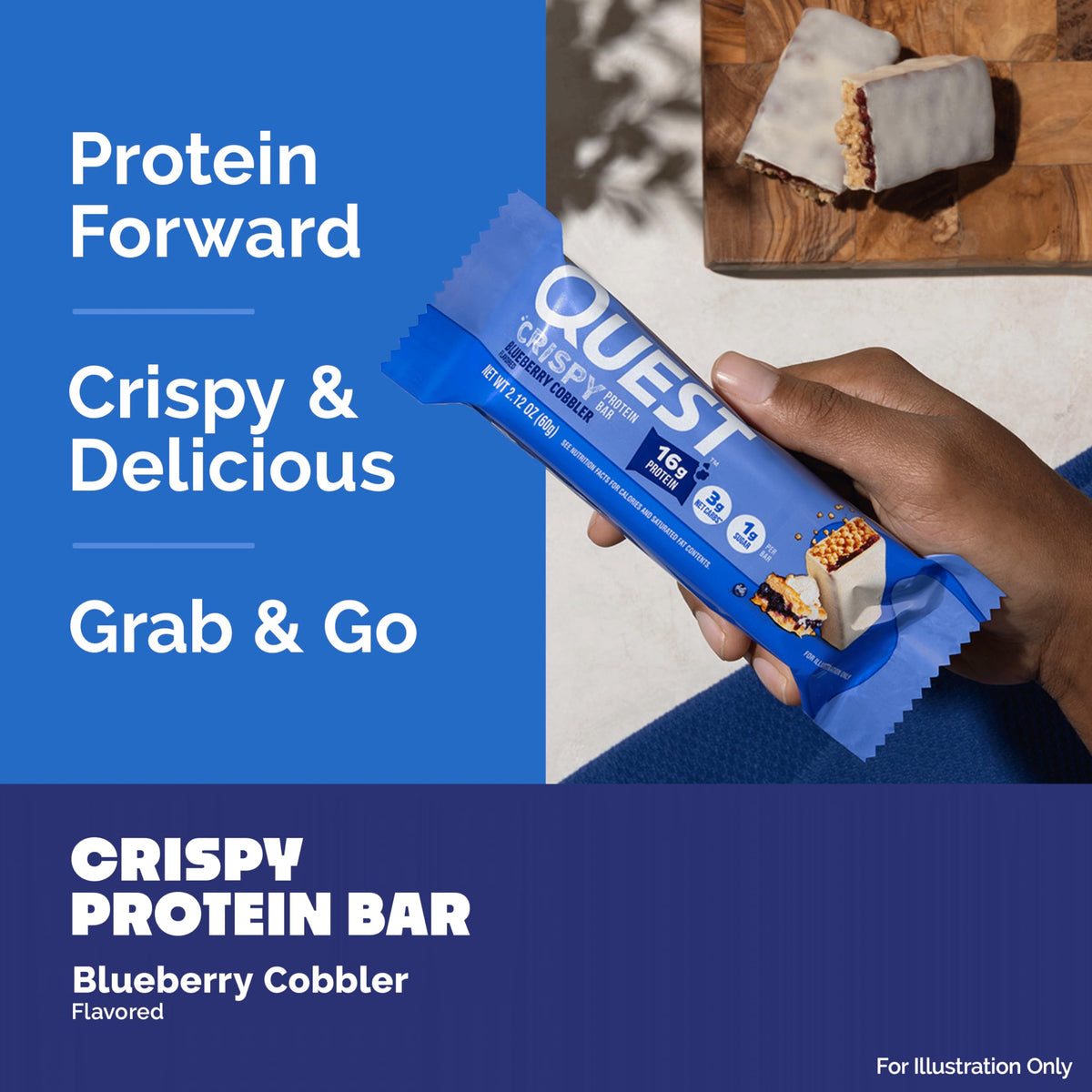 Quest Nutrition Blueberry Cobbler Hero Bar