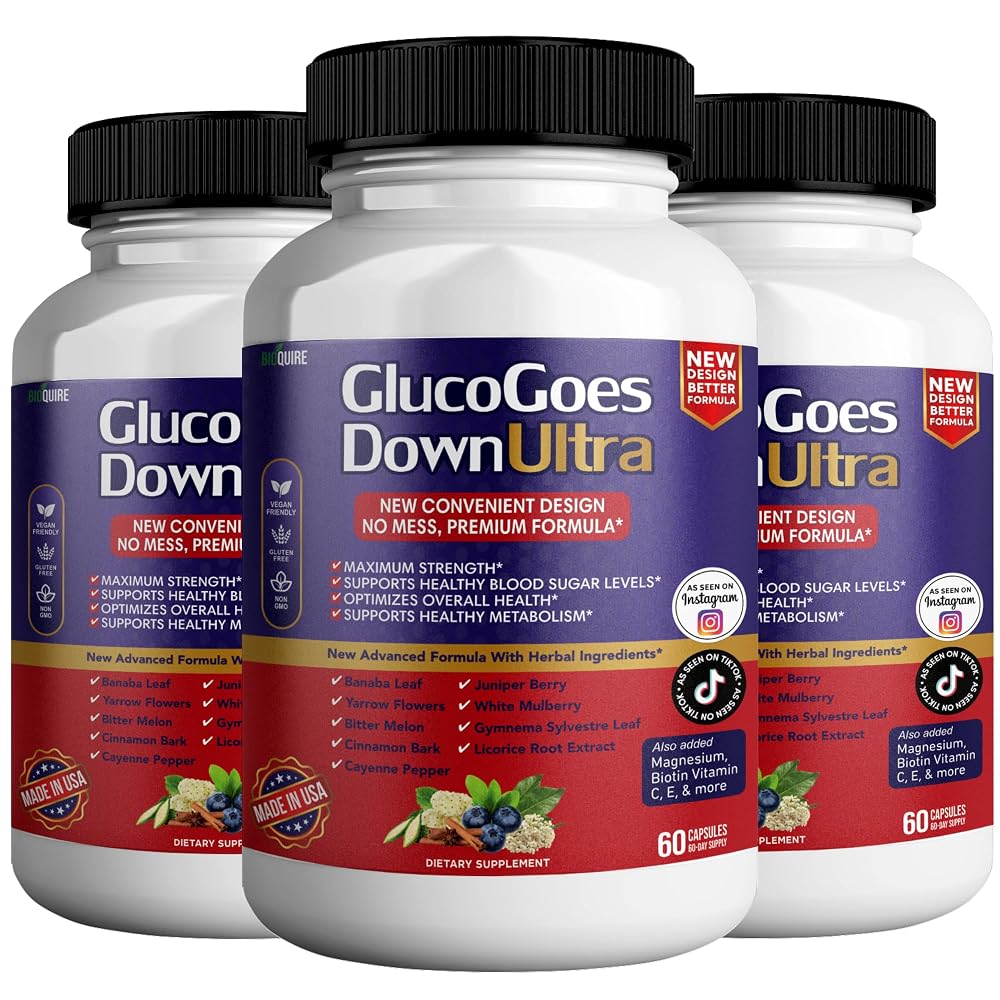 BIOQUIRE Gluco Goes Down Ultra Dietary Supplement