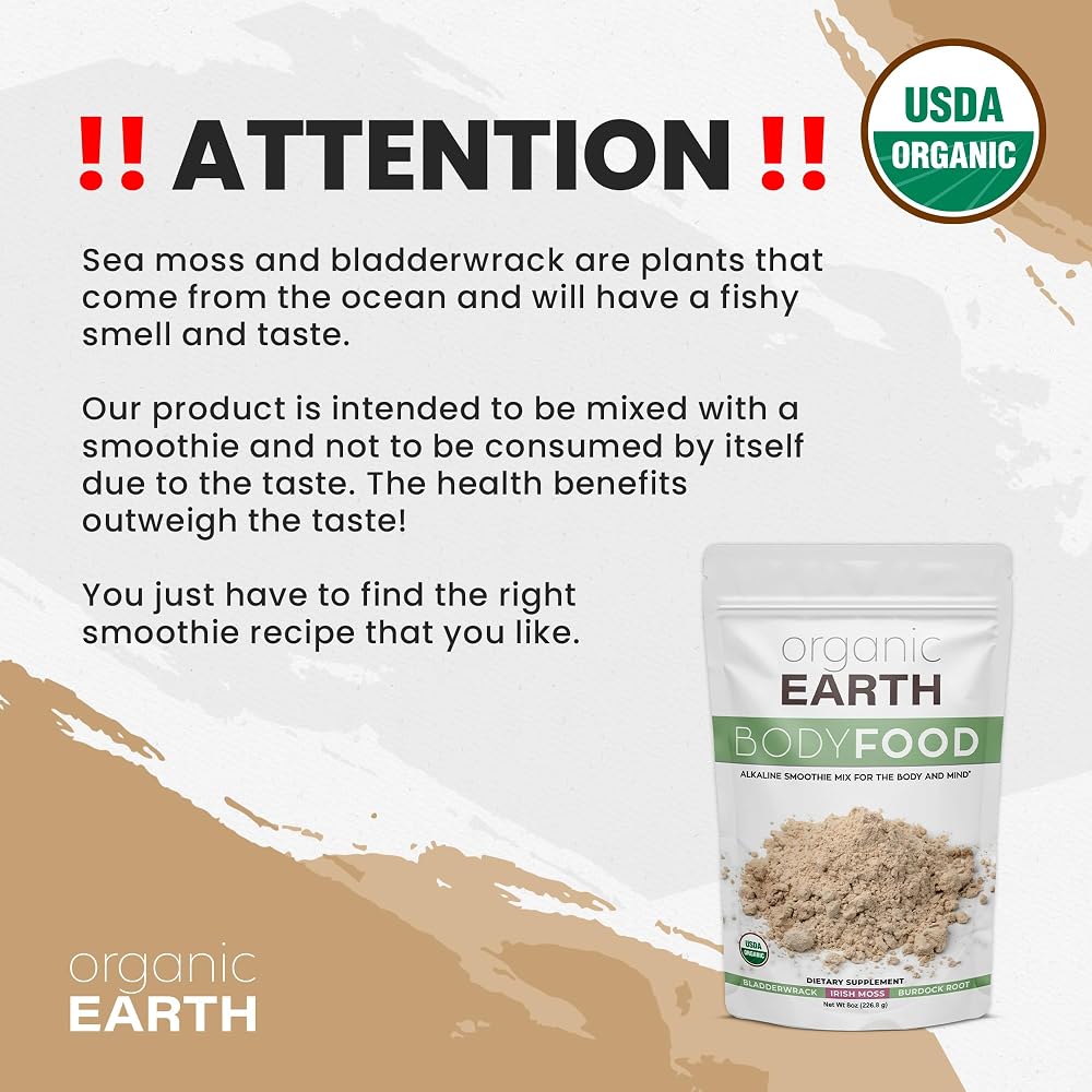 Organic Earth Irish Sea Moss Powder - 8 oz - image 2