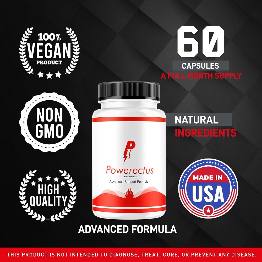 LIVORKA Powerectus Supplement for Men - 180 Capsules - image 4