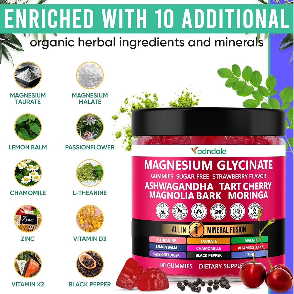 Adndale Magnesium Glycinate Gummies