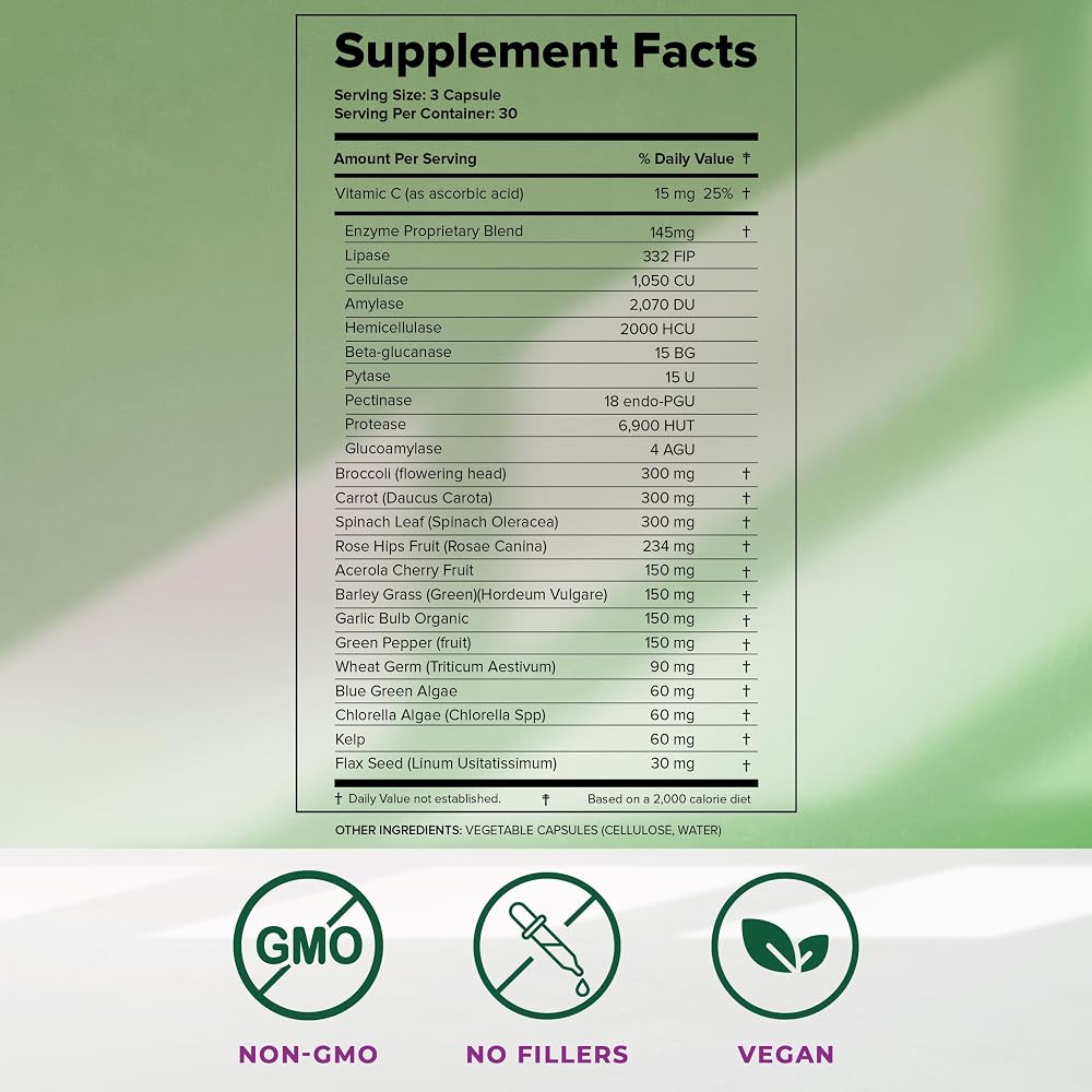 Dr. Liz Cruz Gastro Greens Supplement - 90 Vegetarian Capsules - image 5