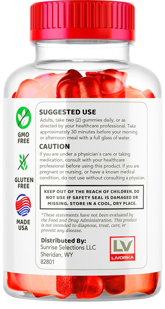 LIVORKA Rapid Lean Keto ACV Gummies Weight Loss Support - 60 Gummies - image 5